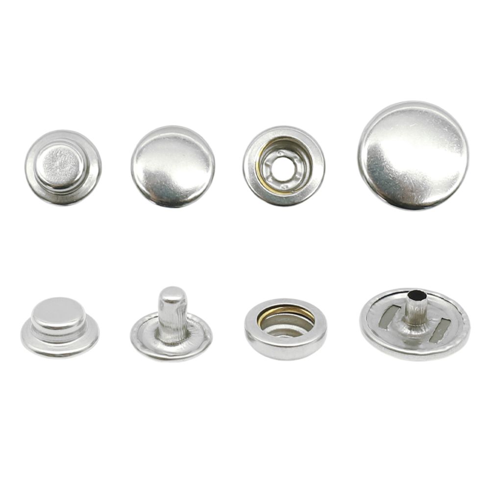 Кнопка Дельта (O-образная) ⌀15/12 мм, ≈72 шт, МЕТАЛЛ, никель, NEW STAR