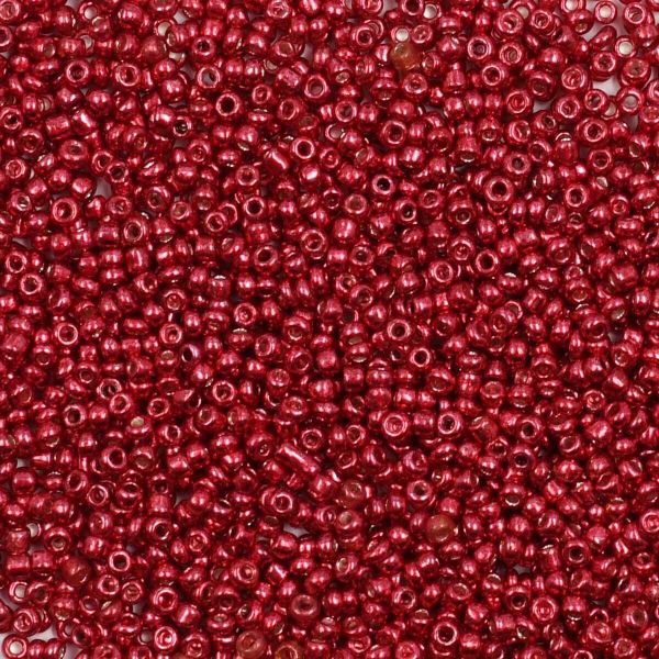 Бисер Astra&Craft 11/0 (2.1 мм), 200 г (10х20 г), цв. 1117 красный/глянцевое покрытие