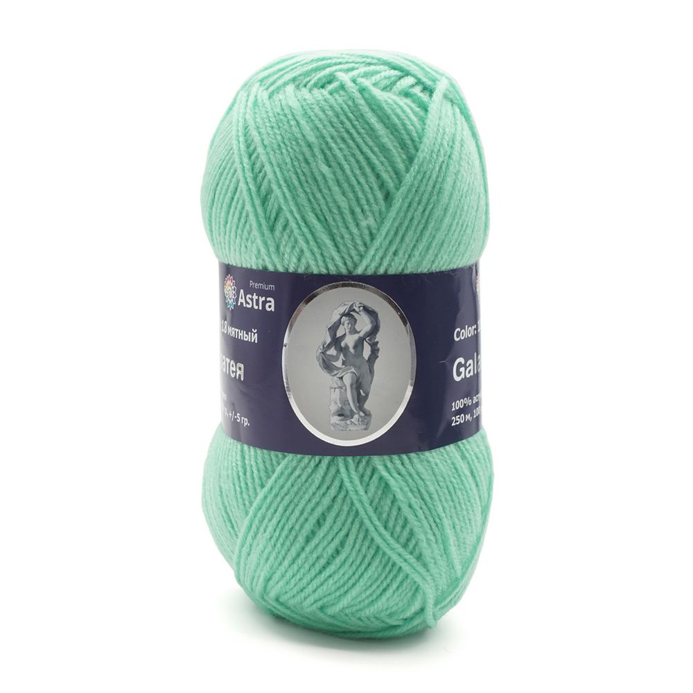 Пряжа Astra Premium (Астра Премиум) Галатея / уп.3 мот. по 100 г, 250 м, 18 мятный