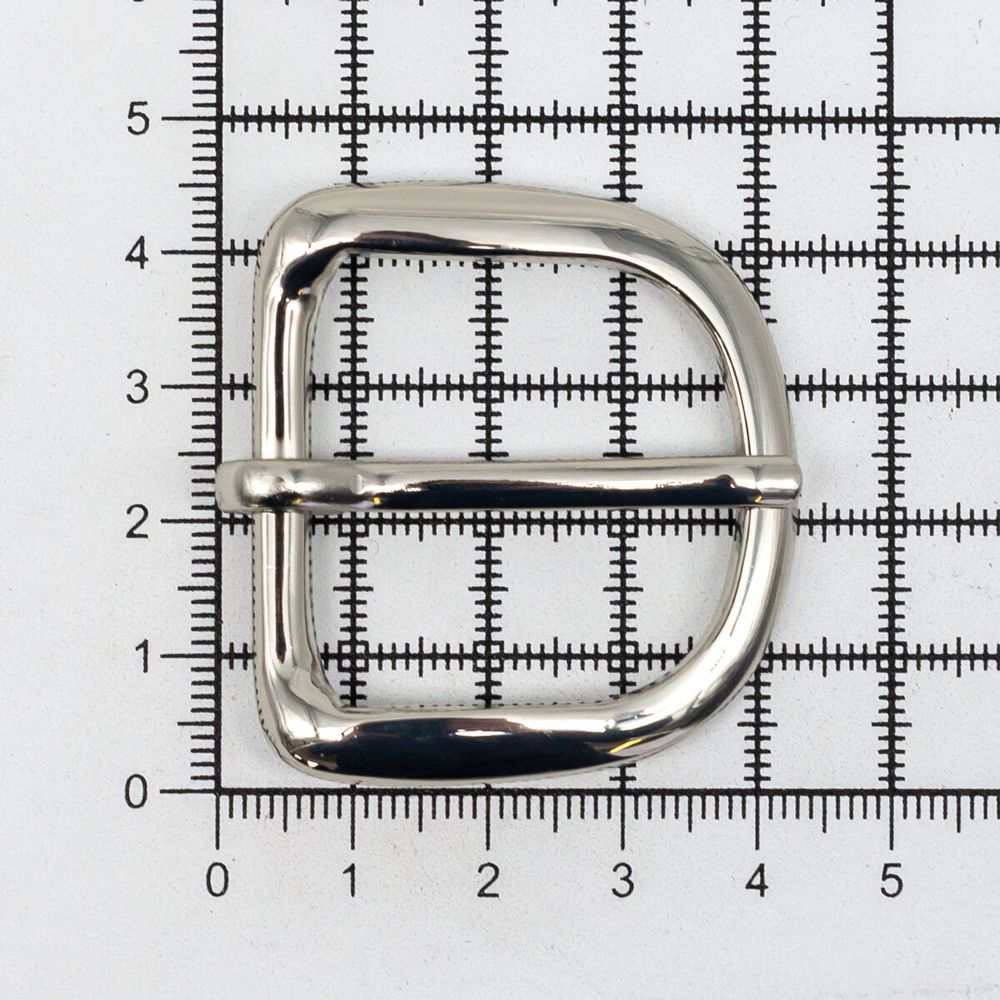 Пряжка ременная металл 30 мм. никель, 4 шт, BIG