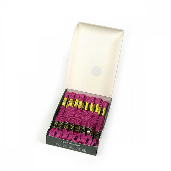 Мулине ПНК им.Кирова цв.2110 фиолетовый, 24 мотка по 8 метров