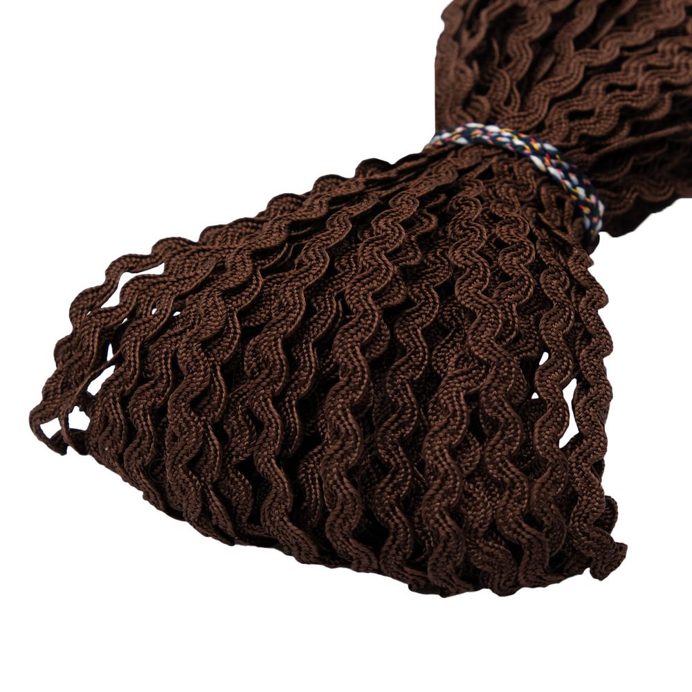 Тесьма вьюнчик 3 мм, 30 м, коричневый