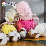 Пряжа Astra Premium (Астра Премиум) Джинс (Jeans) / уп.4 мот. по 50 г, 135 м, 105 св.розовый