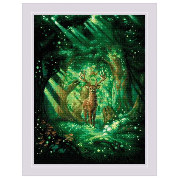 Набор для вышивания нитками Риолис, Дух леса 30х40 см, 625640