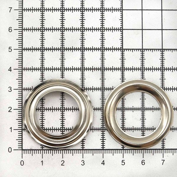 Люверсы металл ⌀20.0 мм (внутр.), цв. никель, 1967/68, 50 шт, BIG