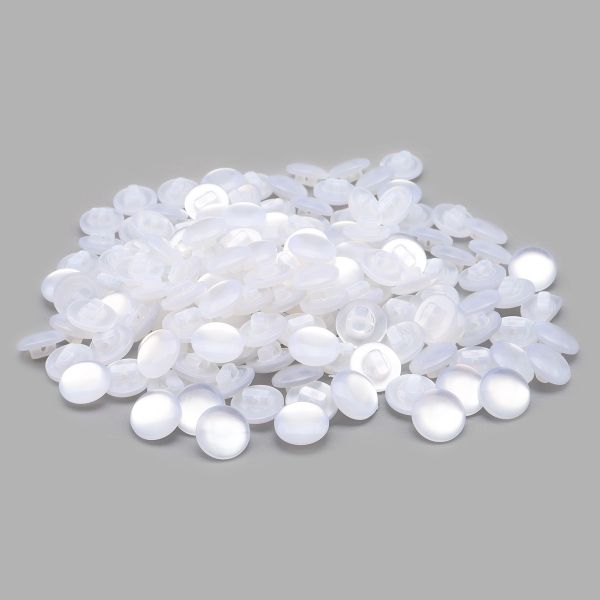 Пуговица на ножке 21L=13мм, пластик, КЗ1, белый перламутр, 144 шт