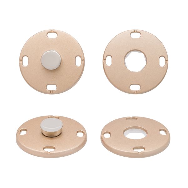 Кнопка пришивная металл ⌀23.0 мм, 10 шт, золотой, KN11