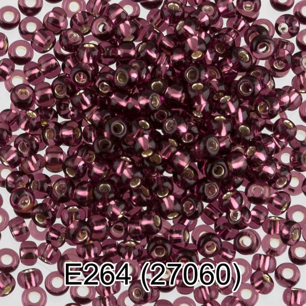 Бисер Gamma 10/0 (2.3 мм), 150 г (10х5 г), E264 сиреневый, 27060, круглый 5