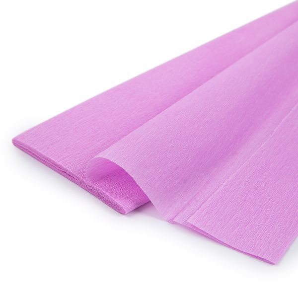 Бумага гофрированная (креповая) 20 г/м², 5 шт по 50 см / 2 метра, 26 св.фиолетовый, Blumentag REP-43