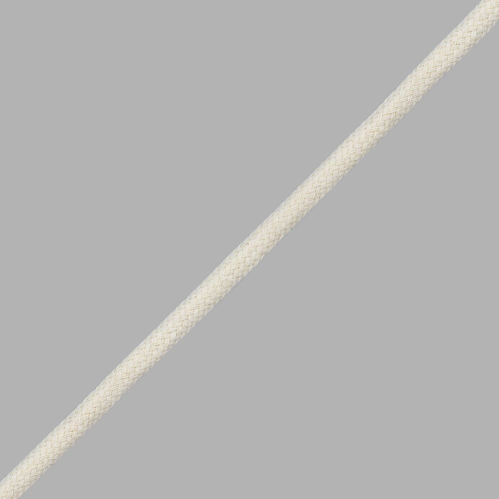 Шнур круглый п/э с наполнителем ⌀5.0 мм / 90 метров, гладкий, натуральный, 3Al238