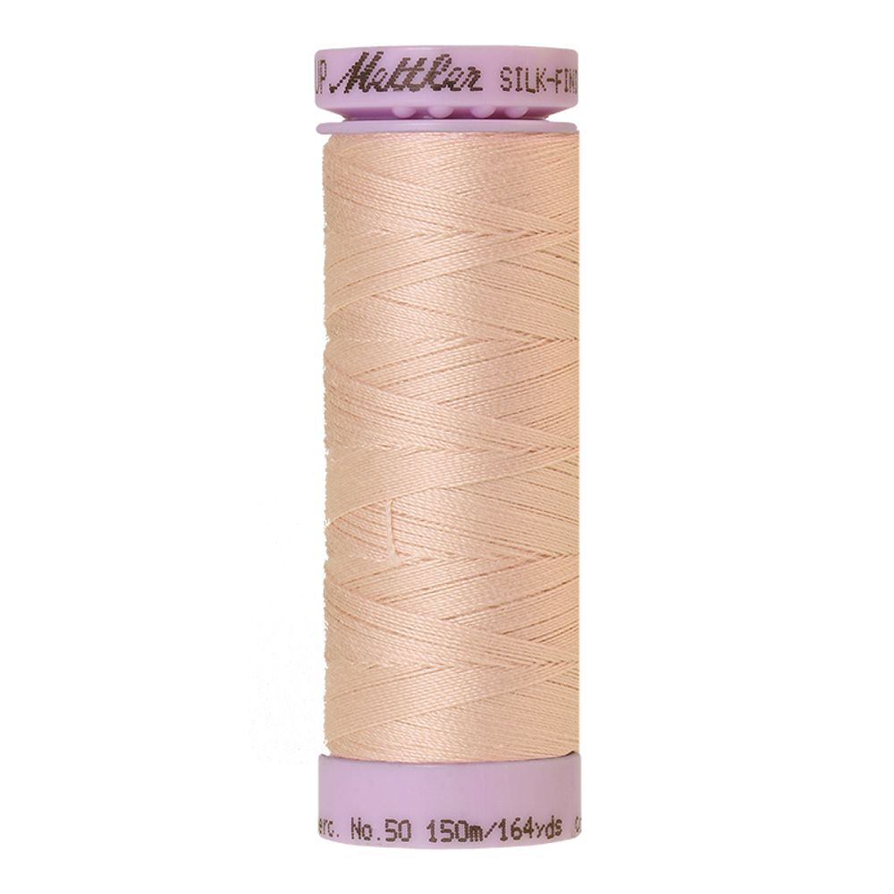 Нитки хлопковые отделочные Mettler Silk-Finish Cotton 40, 150 м, 0600, 5 шт