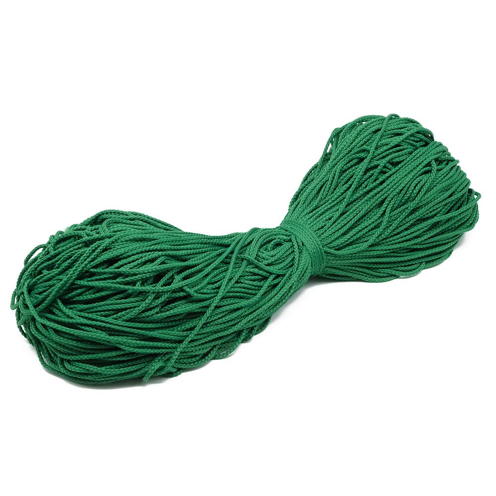 Шнур плетеный ⌀4.0 мм / 200 метров, 009 зеленый, С35