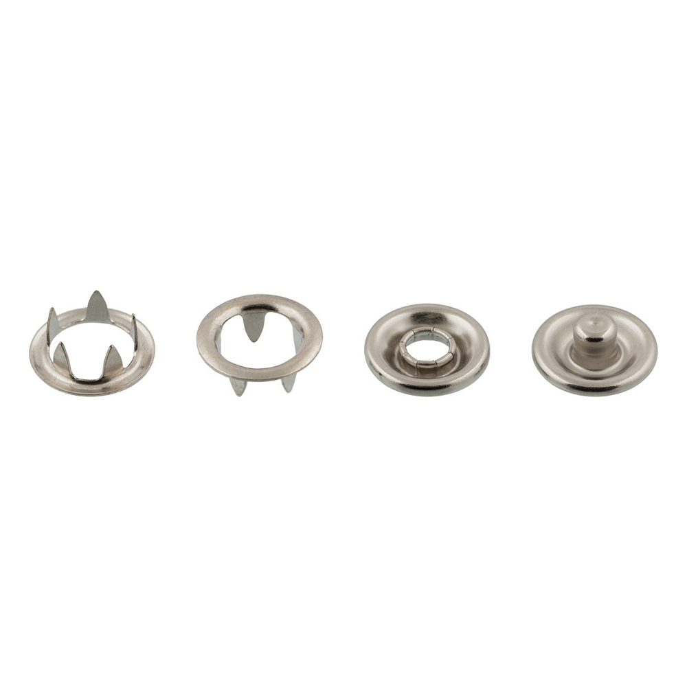 Кнопка рубашечная (кольцо) ⌀9 мм, 1440±20 шт, никель, Gamma