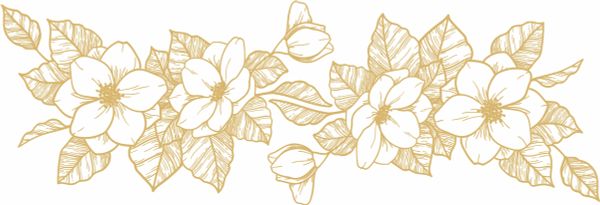 Термоаппликация Термотрансфер M №05, 1 шт, M-515 Цветы 15х5 см, Gamma