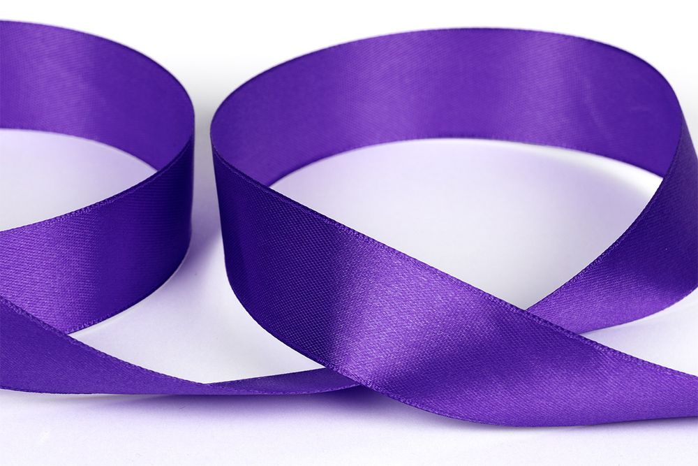 Лента атласная 1-сторонняя 25.0 мм / 33±2 метра, №502N(18-3640) сиреневый, Gamma