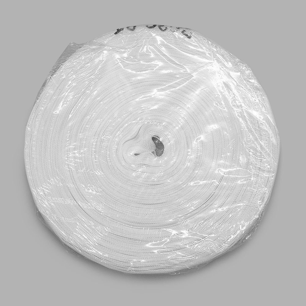 Лента (тесьма) шторная для римских штор (1 ряд петель) 15 мм / 50 метров, прозрачный, 2020-RT