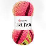 Пряжа YarnArt (ЯрнАрт) Troya / уп.5 мот. по 100 г, 250 м, 2118 секционный