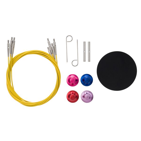 Набор съемных спиц для вязания 10см, 13 размеров (3мм-10мм), цв. медный, алюминий