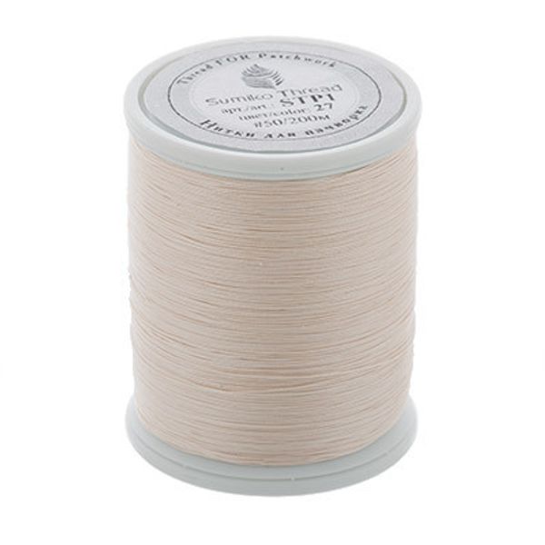 Нитки для пэчворка SumikoThread 200 м, (219 ярд), 27 св.св.бежевый