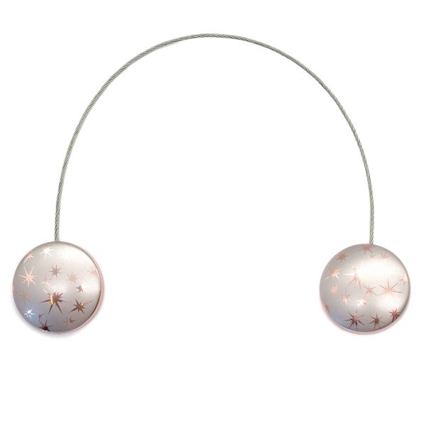 Клипсы для штор магнитные с тросом, 30см ⌀45, 5Р