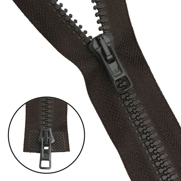 Молния трактор Arta Т6 (6 мм) 2 зам., разъем., 75 см, цв. 175 т.хаки, уп.5 шт