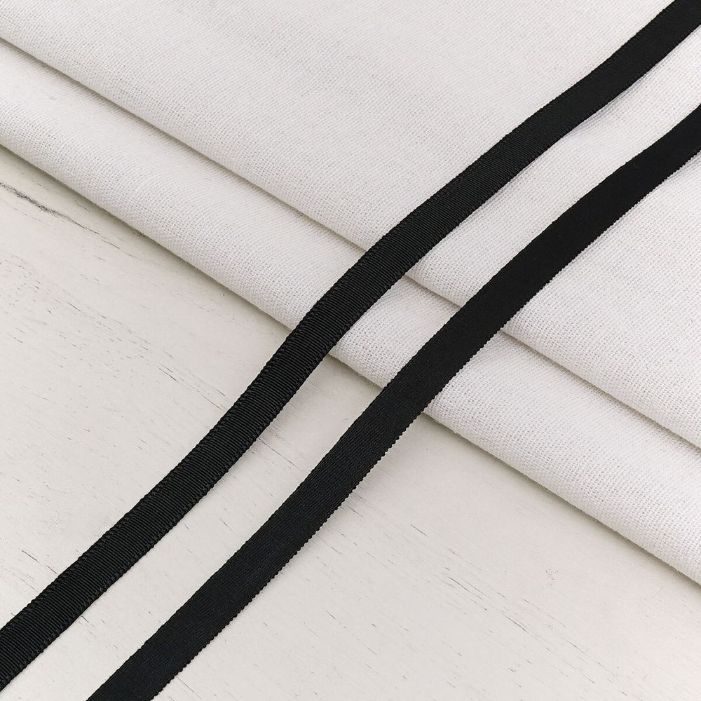 Лента тоннельная (чехол для косточек) 10.0 мм / 45.72 метра, черный, 580