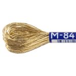 Мулине Gamma металлик JT 12 мотков по 11 метров, М-84 золотистый, Gamma MOULINE