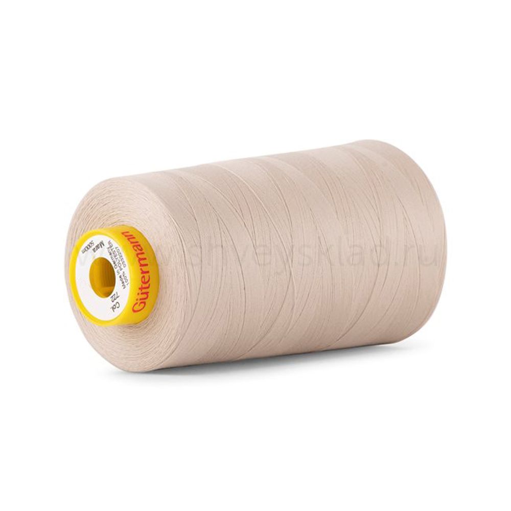 Нитка универсальная Gutermann Mara 120/2, 5000 м, 700185, 722 светло-бежевый, 1 шт