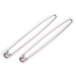 Булавки для незакрытых петель 135 мм, сталь, 2 шт, под никель, Prym 081290