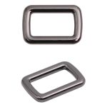 Рамка прямоугольная металл 15 мм /21х14 мм/ чер.никель, ГУ12749, 4 шт