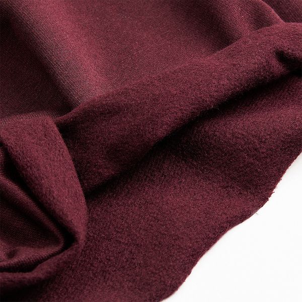Футер 2-нитка начес 210 г/м², 100-100 см / 6 метров, ФУТ2Х.НАЧ.210.БОР.6, бордо