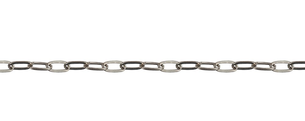 Цепь декоративная сталь 10.7х5.3 мм, 10±0.5 метров, серебро, Micron MI-26
