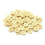 Пуговицы 4 прокола 24L (15мм), (Beige (бежевый)) W01, 72 шт