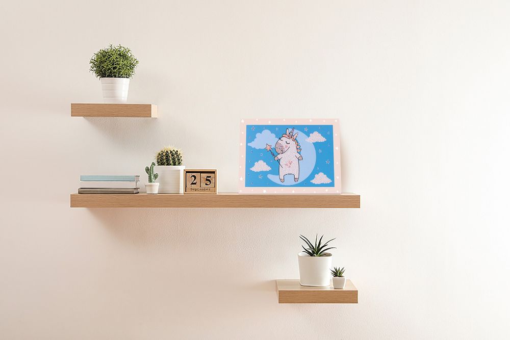 Алмазная (кристальная) мозаика Фрея, мини-картинка Выше облаков, 19.5х14 см