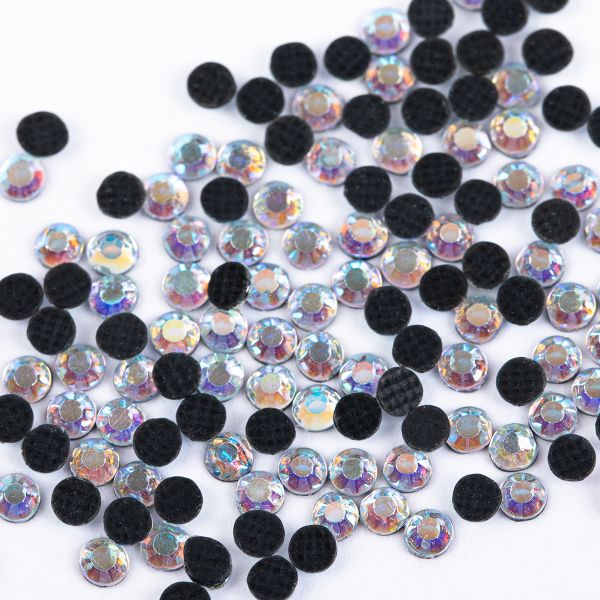 Стразы клеевые акрил 2.7-2.9 мм, 1х144 шт, SS10 001 белый (crystal), Zlatka RS/144