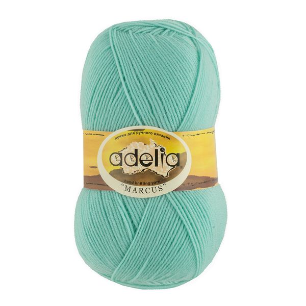Пряжа Adelia Marcus / уп.5 мот. по 100г, 375м, 27 св.мятный