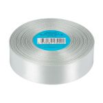 Лента атласная 1-сторонняя 25.0 мм / 33±2 метра, №518L(14-4104) серый, Gamma