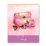 Тетрадь ученическая общая, твин лак A5 60 л. на скобе 65 г/м², белизна 100% 10 шт клетка, 01520 Между нами, девочками, Светоч Т201