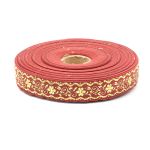 Лента (тесьма) жаккардовая 24.0 мм / 25±1 метров, с метанитом рис. 9016 (бордо) С1857Г17