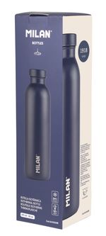 Бутылка металлическая для напитков 591 мл, голубой, Milan 643020B