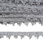 Тесьма 12мм / 16м (серебро), 1012