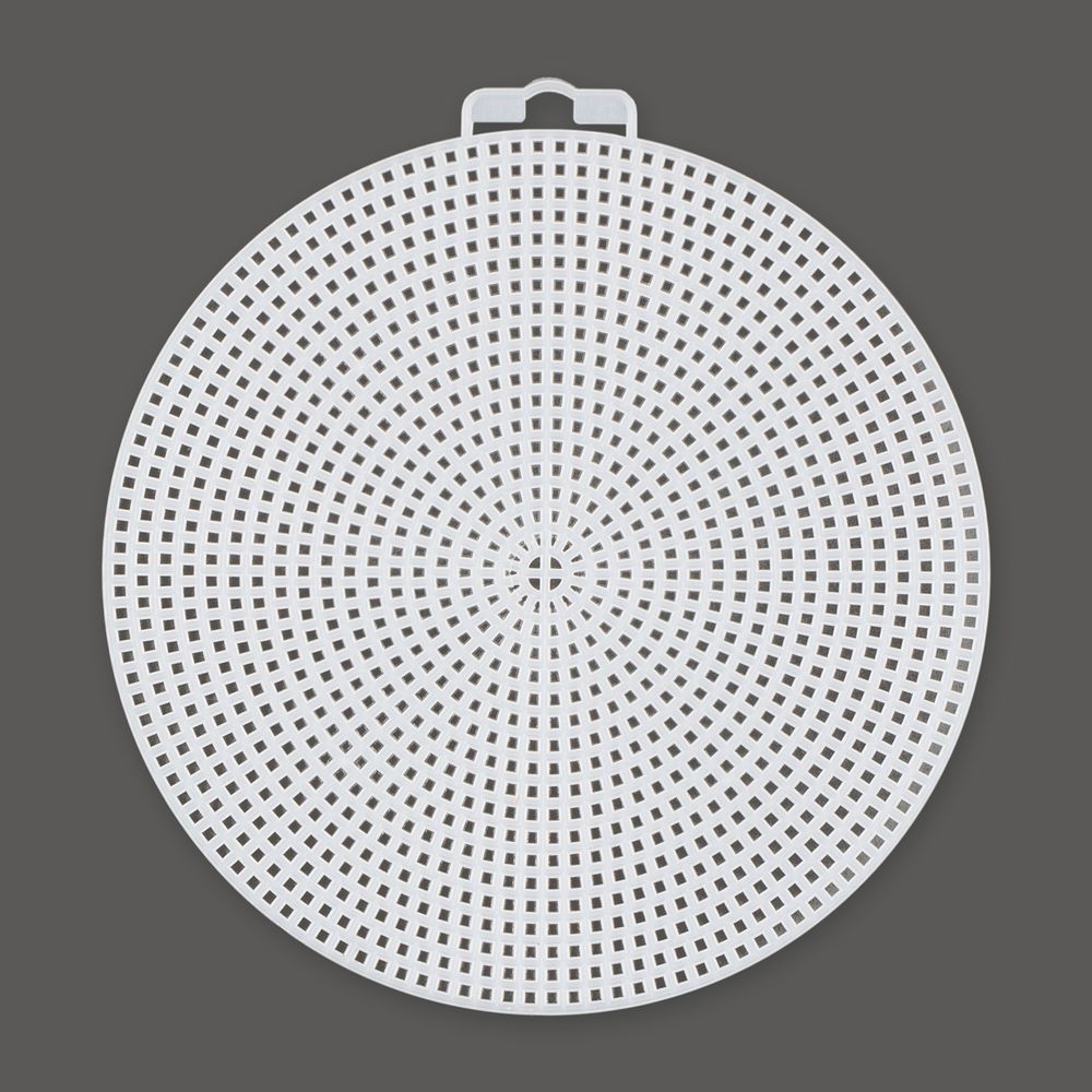 Канва пластиковая ⌀15 см, 10 шт, 100% полиэтилен, круг большой, Gamma KPL-02