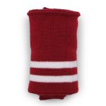 Подвяз (довяз) трикотажный 7.5х80 см, однослойный в полоску, красный/белый