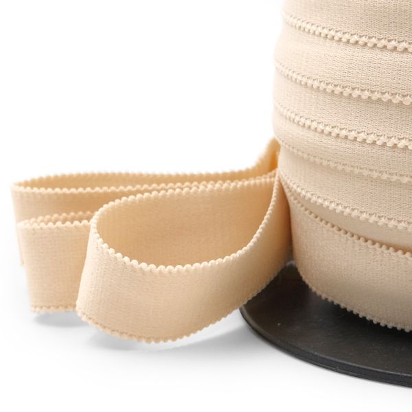 Резинка бельевая (бретелечная) 20.0 мм / 50 метров, бежевый, (ML220.020)