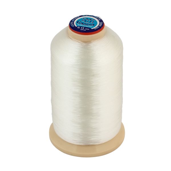 Нить прозрачная (мононить) 0.12 мм / 4570 метров, белый, Gamma MF-03