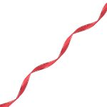 Лента атласная 1-сторонняя 6.0 мм / 22.86±1 метров, с серебряной нитью, 163 красный, Globus