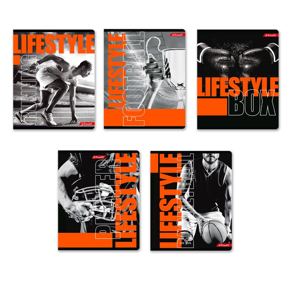 Тетрадь ученическая общая, неоновая краска, A5+ 96 л. на скобе, белизна 100%, 5 шт, клетка, 000346 Шаг к победе, Светоч 96ТСК5_9_3_1