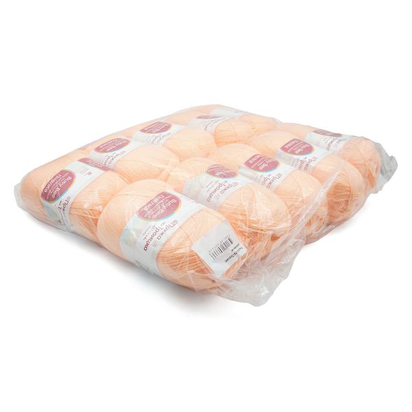 Пряжа Троицкая Пчелка / уп.10 мот. по 100 г, 500 м, 18 персик