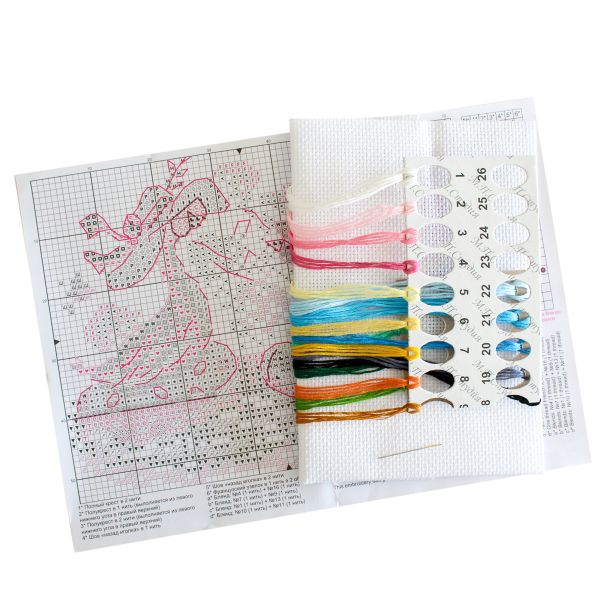 Набор для вышивания нитками МП Студия (Жар-птица), На море, 10х13 см