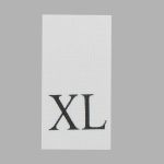 Этикетка-размерник, белый, 10х20 мм, 100 шт, XL